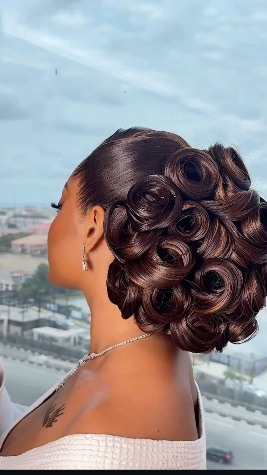 Wig installation result at Lizway Beauty Spa